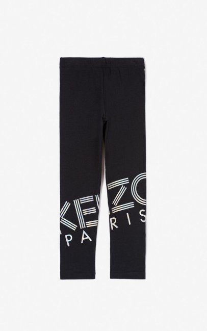 Kenzo Kids Kenzo Logo Leggings Black
